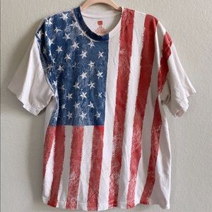 Vintage American Flag Red White and Blue Shirt